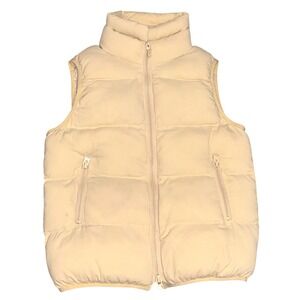 Pomander‎ Place Asher Puffer Vest Butter Yellow XS Full Zip Stand Collar Quilted